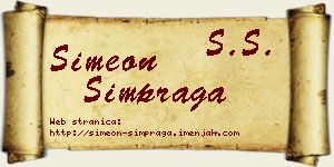 Simeon Šimpraga vizit kartica